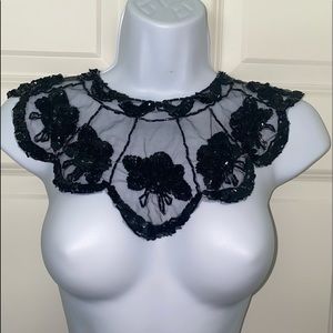 Vintage Victorian sequin/beaded collar or dress accessory. Beautiful detail.